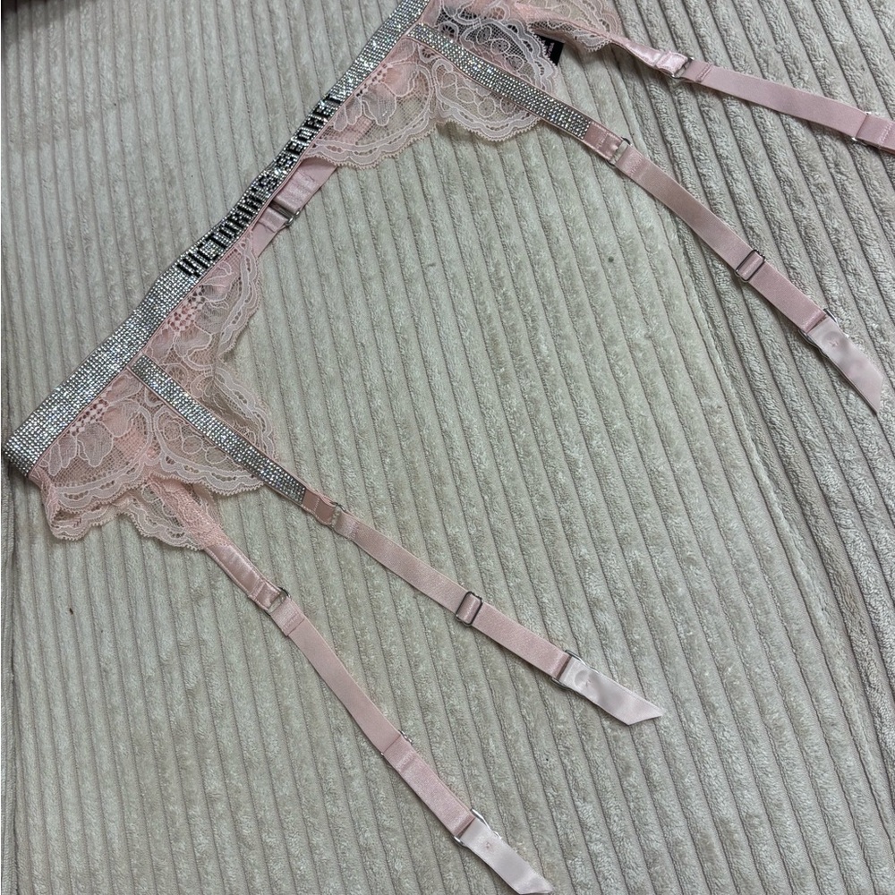 Victoria's Secret Pink Garter Belt with Adjustable Straps